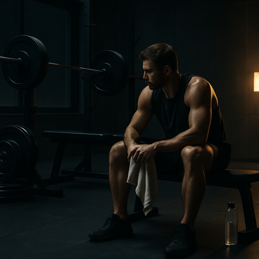 Somn si cresterea masei musculare ilustrate printr-un sportiv care se recupereaza dupa antrenament