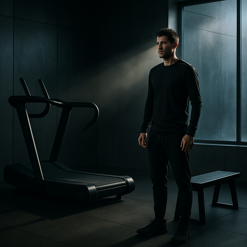 Adult sedentar analizand un supliment cu l-carnitina fara antrenament, in contextul asteptarilor realiste fara sport