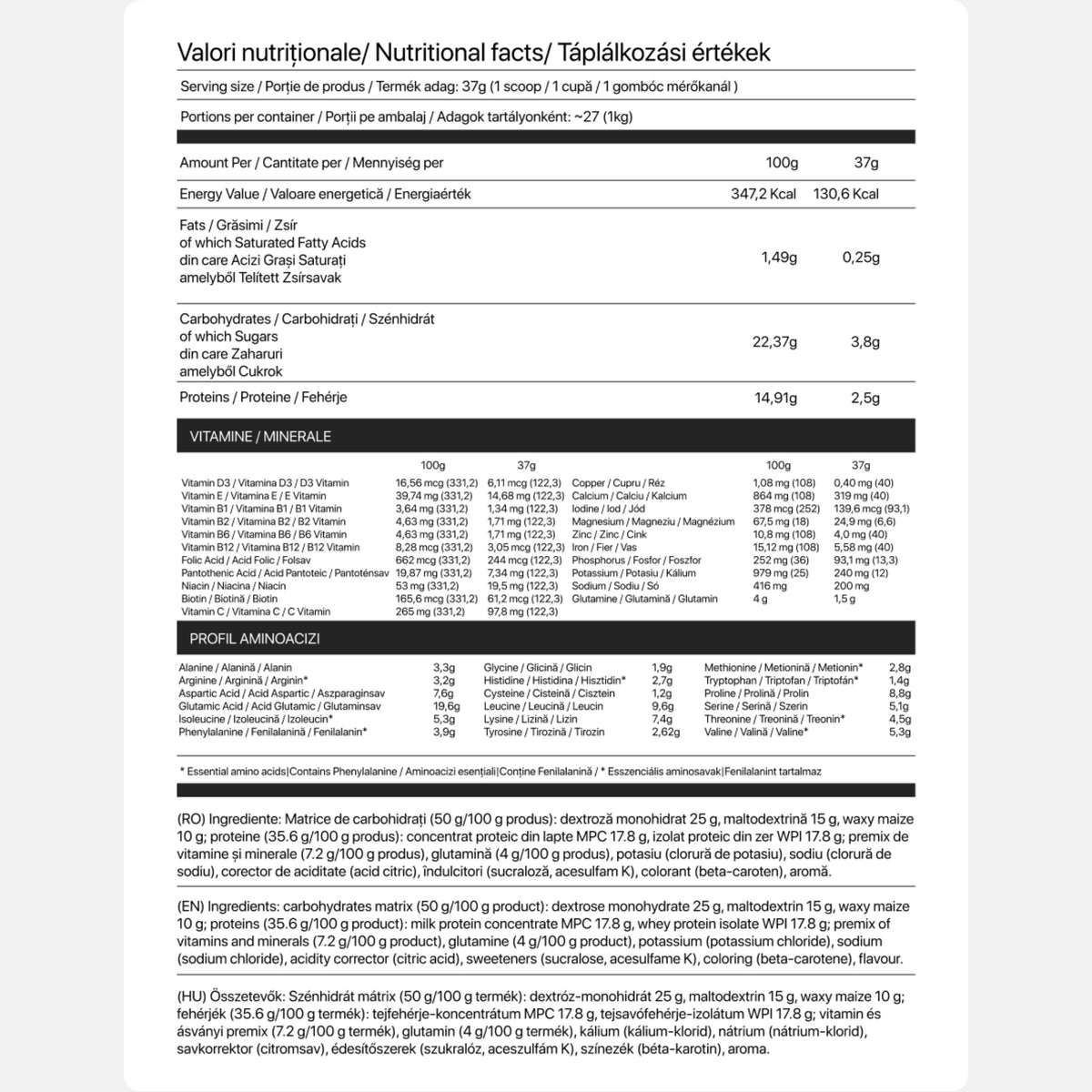 ReGen-X - Vitamin Blend - 1000g - Transylvania Nutrition