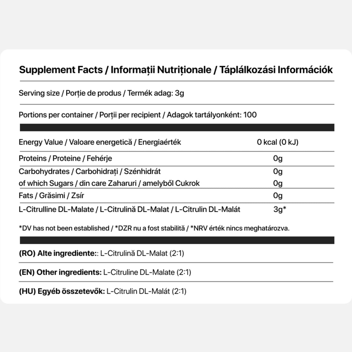 ApexFlow - Citrulline Malate - 300g - Transylvania Nutrition
