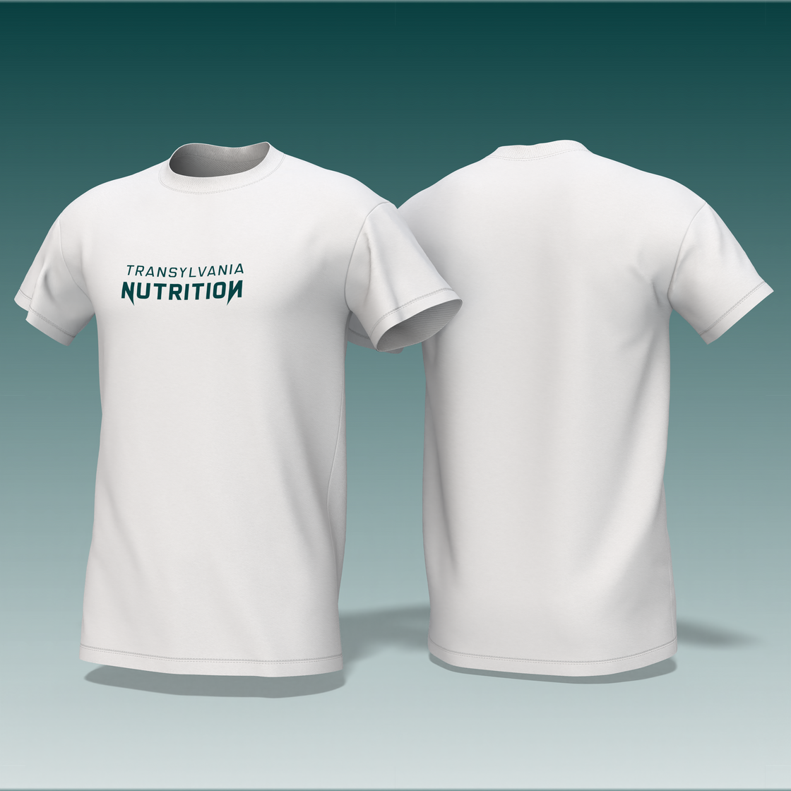 Tricou de sală alb - Transylvania Nutrition