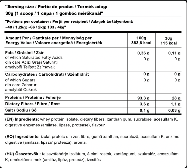 Chrono Isolate Protein - Proteina izolata din zer