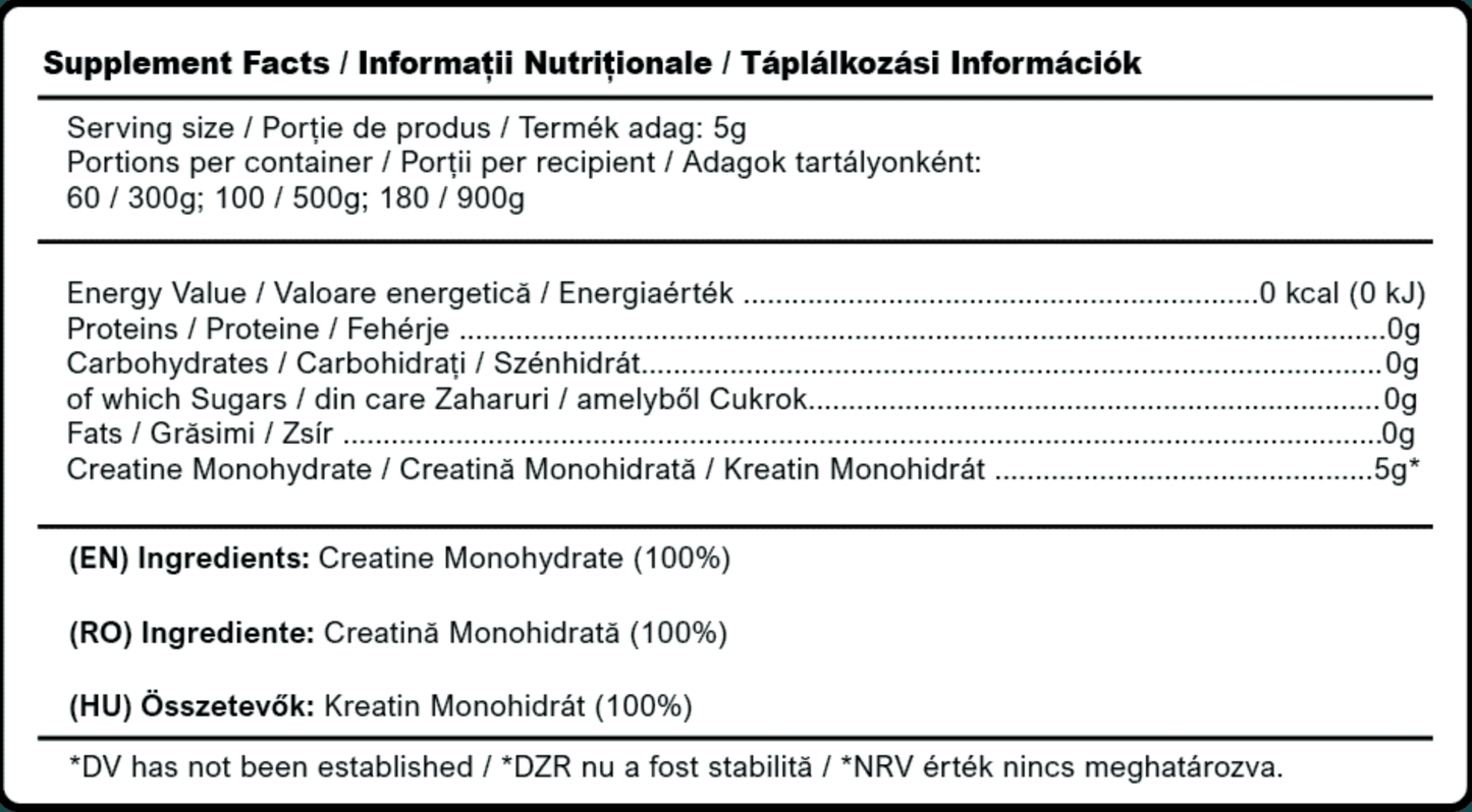 Quantum Creatine - Creatina monohidratata