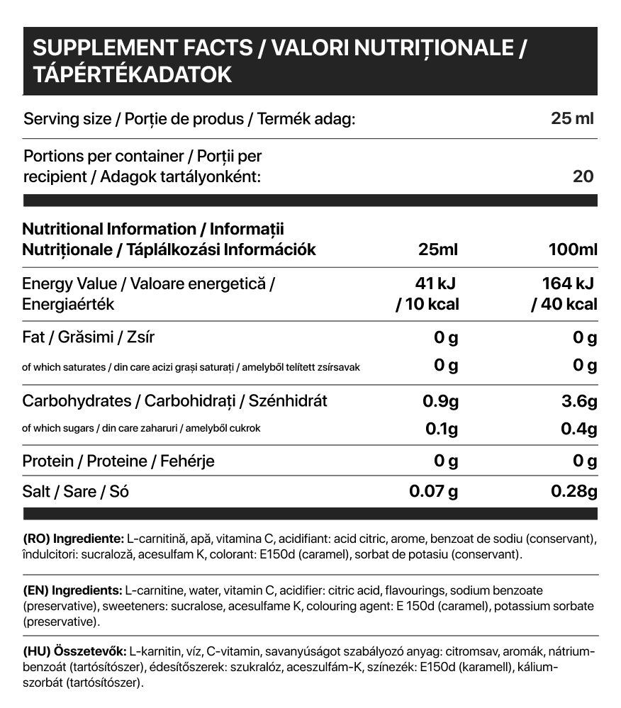 L-Carnitină 3000 1L