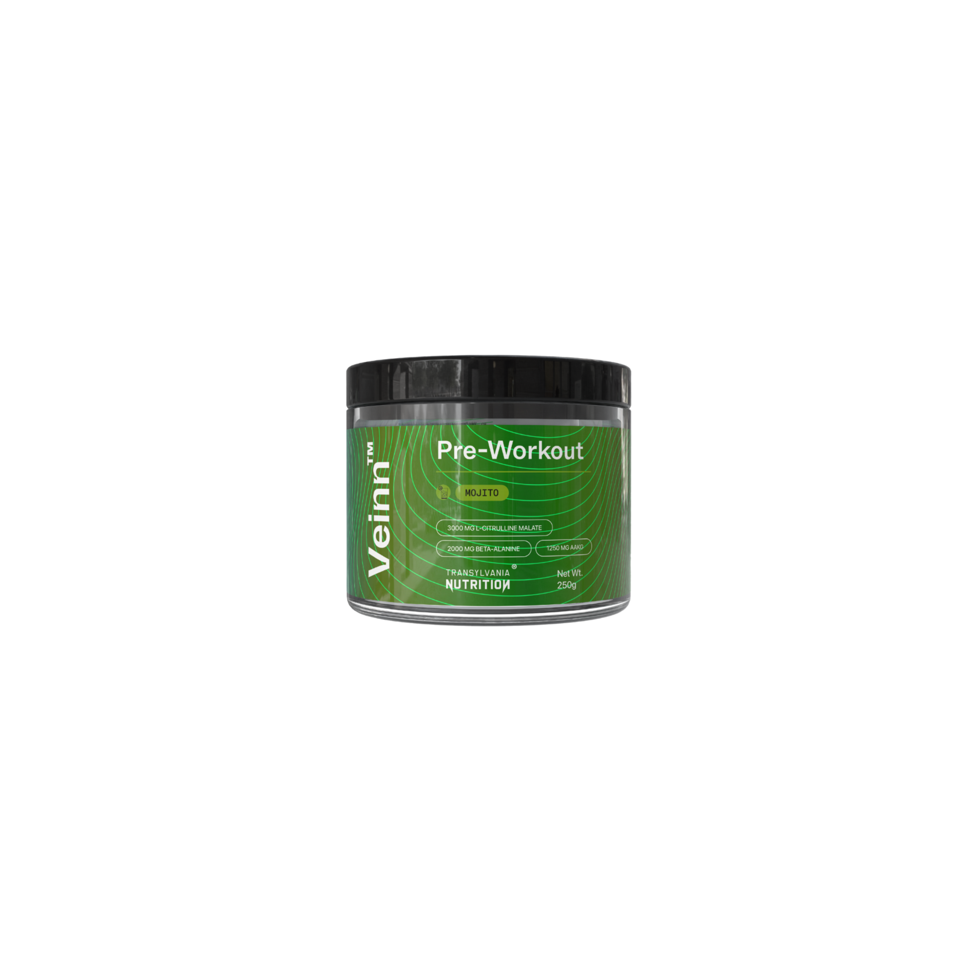 Veinn Pre-Workout powder in Mojito flavor from Transylvania Nutrition